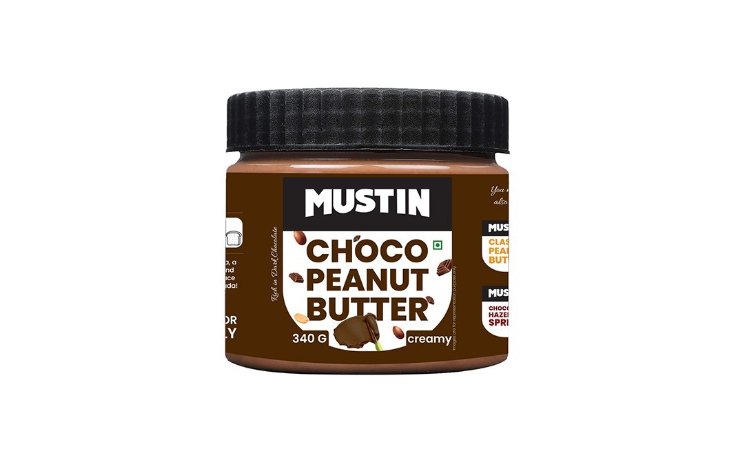 Mustin Choco Peanut Butter Creamy   Plastic Jar  340 grams